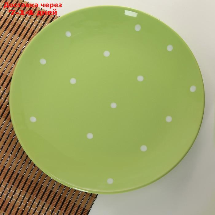 Сервиз столовый "Зелёный горох", 18 предметов, цвет зелёный - фото 2 - id-p187749157