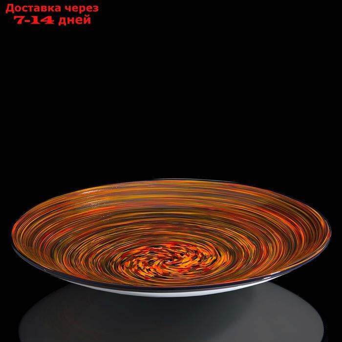 Блюдо интерьерное "Milan Glass", оранжевая - фото 1 - id-p187747246