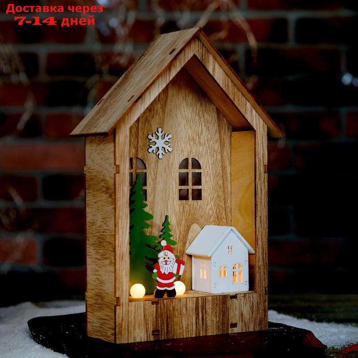 Декор с подсветкой "Праздничный домик" 6×15×23,5 см - фото 1 - id-p187746280