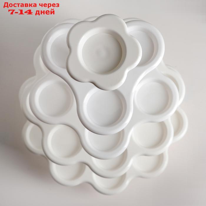 Подставка для пирожных "Каскад", 5 ярусов, цвет белый - фото 2 - id-p187749238