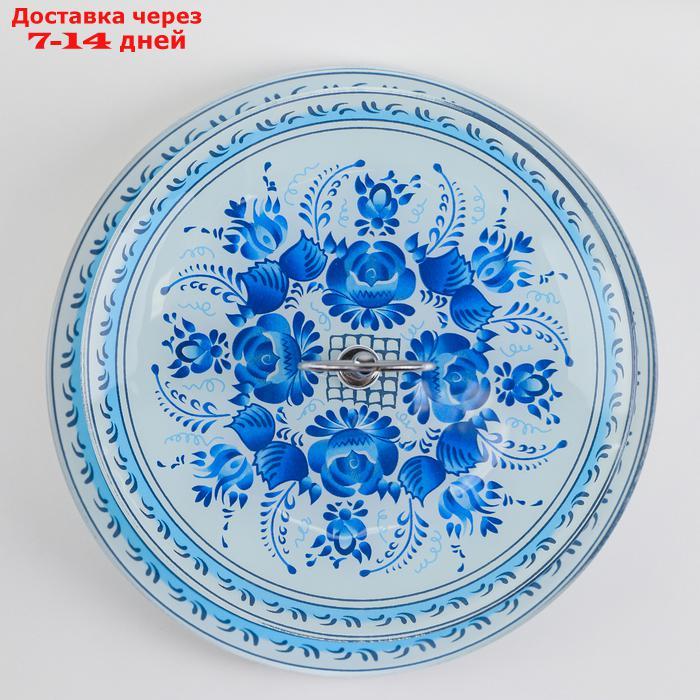 Блюдо 2-х ярусное круглое Доляна "Синева", 25/20×24 см - фото 3 - id-p187751241