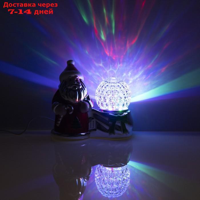 Световая фигура "Дед Мороз и шар", LED-3-220V - фото 5 - id-p187746393