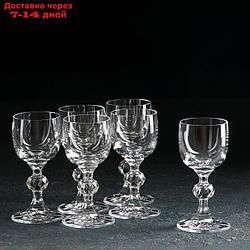 Набор рюмок Bohemia Crystal "Клаудия", 50 мл, 6 шт