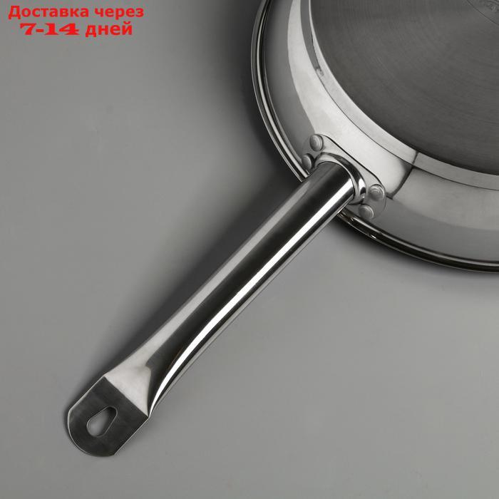 Сковорода "Общепит", 30 см, антипригарное покрытие, корпус 0,6 мм, дно ТРС 3,5 мм - фото 3 - id-p187751396
