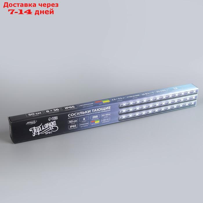 СОСУЛЬКИ SPEC, IP65, УМС-2W, Ш:2.5 м, В:50 см, 8 шт, LED(SMD)-288-12V, МУЛЬТИ - фото 8 - id-p187746549