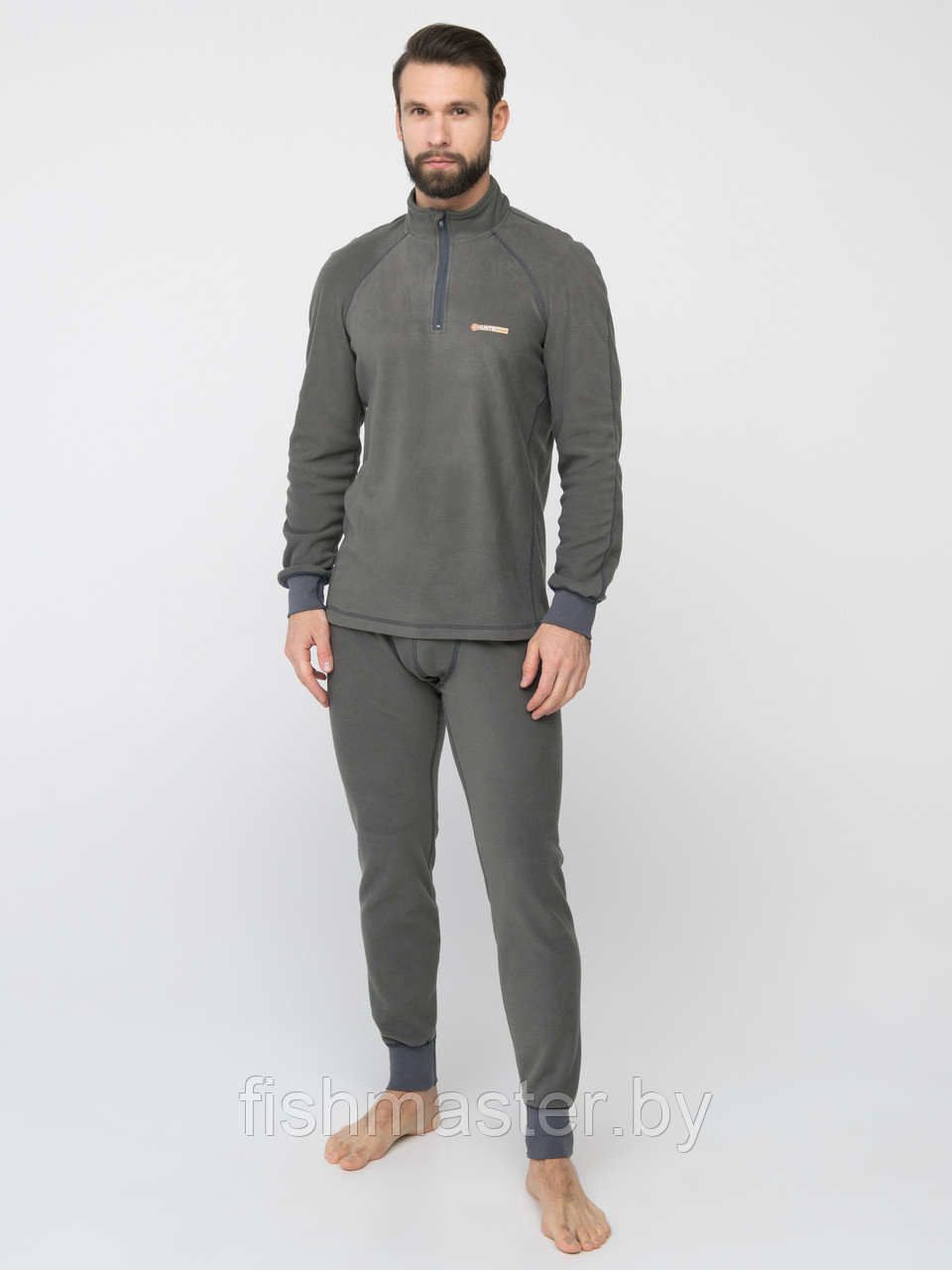 Термобелье HUNTSMAN Thermoline ZIP  ткань Флис цвет Серый, S