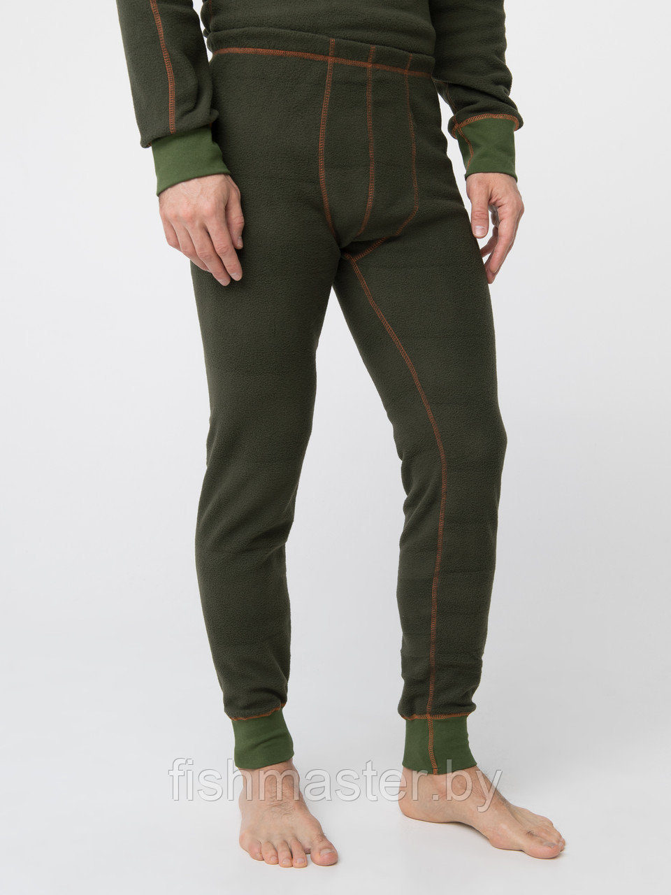 Термобелье HUNTSMAN Thermoline ZIP ткань Флис цвет Хаки, 2XL/182 - фото 4 - id-p187767798