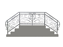 Перила кованые №24