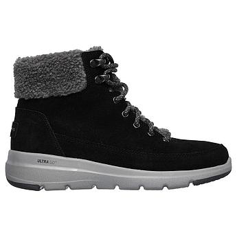 Ботинки женские SKECHERS GLACIAL ULTRA Black/Gray