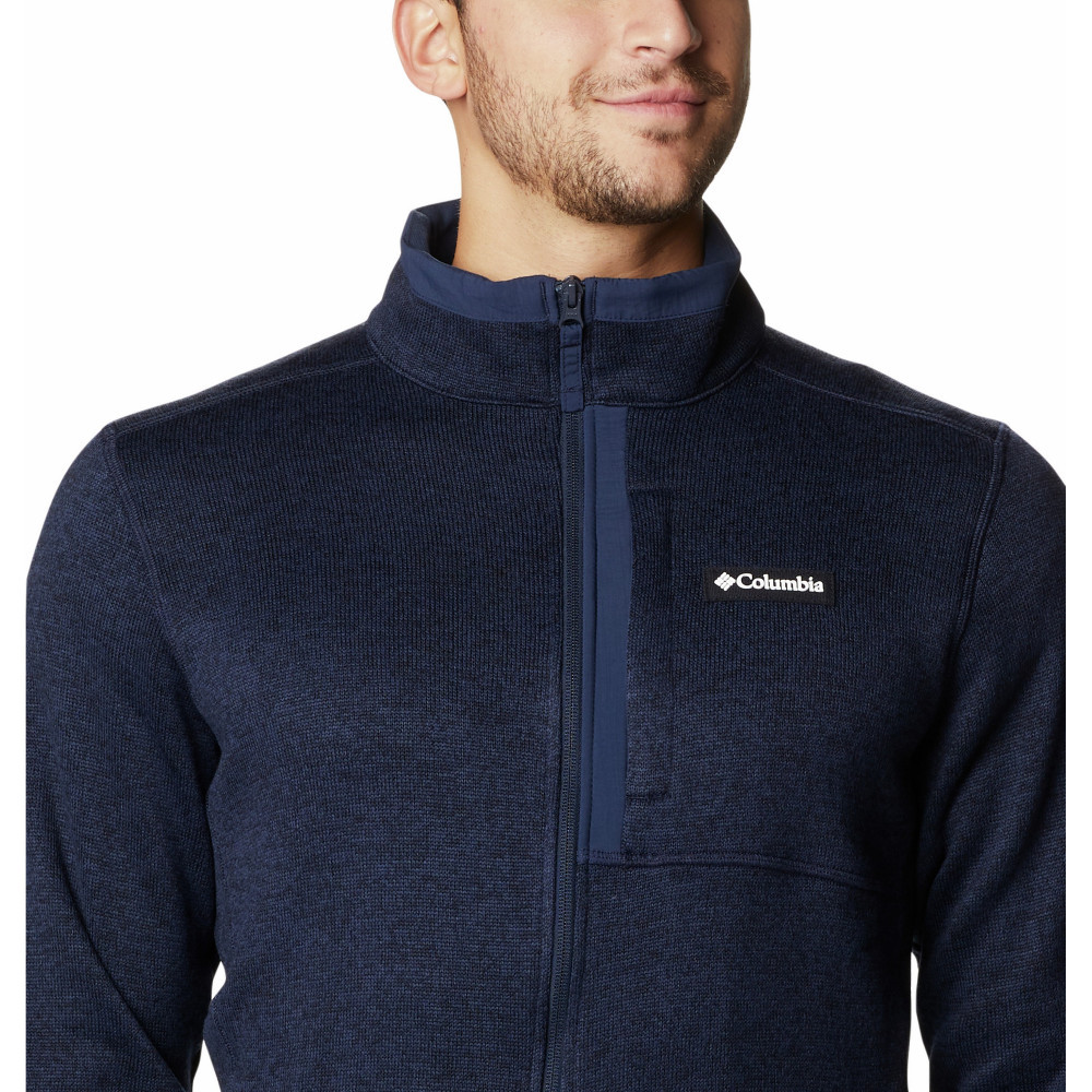 Джемпер мужской COLUMBIA Sweater Weather Full Zip темно-синий - фото 4 - id-p187767091