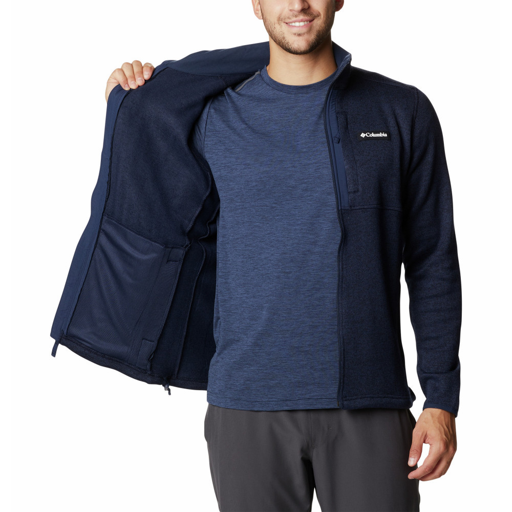 Джемпер мужской COLUMBIA Sweater Weather Full Zip темно-синий - фото 5 - id-p187767092