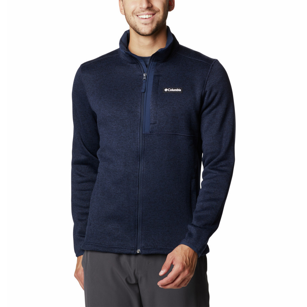 Джемпер мужской COLUMBIA Sweater Weather Full Zip темно-синий - фото 1 - id-p187767095