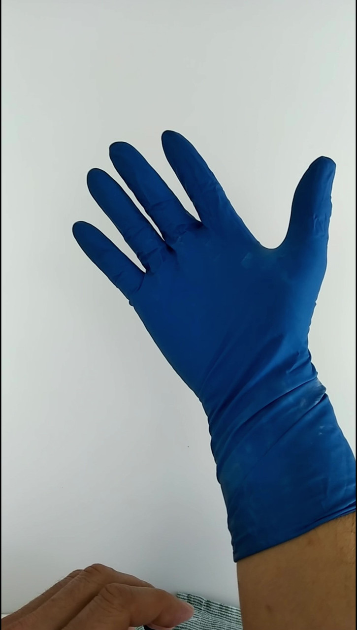 1 - й поставщик. Перчатки нитриловые, особо прочные High Risk, размер M и L, удлинённые, синие. - фото 7 - id-p187139873