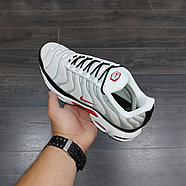 Кроссовки Nike Air Max Plus White Grey Black Red, фото 4
