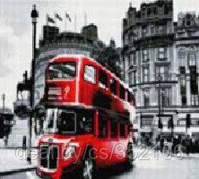 Алмазная мозаика "London Bus" на подрамнике