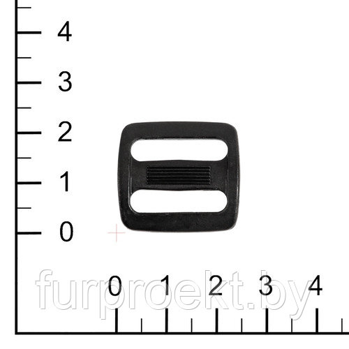 Пряжка 20мм 2-щелевая чёрн VP      (R0016, H-PB002 (H), R2001 (Q))