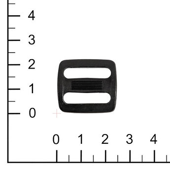 Пряжка 2-щелевая 20мм, чёрн VP
