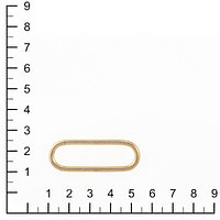 Кольцо овальное 40мм бронза