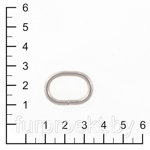 Кольцо овальное 20х13мм (3,0мм) никель роллинг D