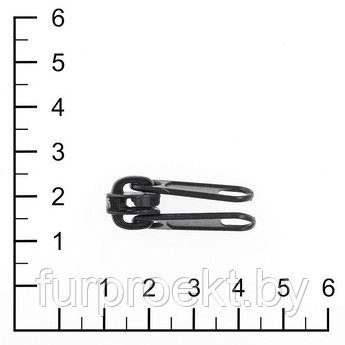 Бегунок № 8  322 черн двойной пуллер 5,6 Х