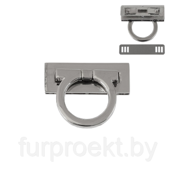 Застежка 8000 никель полир