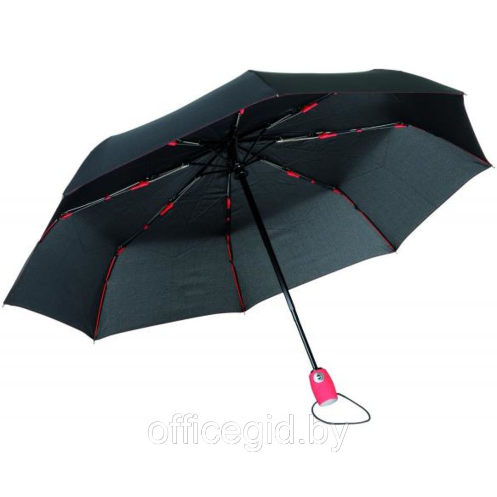 Зонт складной "Streetlife", 97 см, красный, черный - фото 1 - id-p187026976
