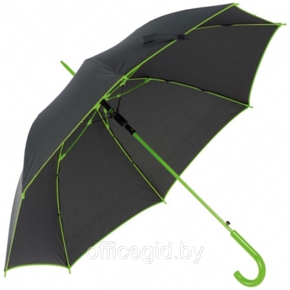 Зонт-трость "Paris", 103 см, черный, светло-зеленый - фото 1 - id-p187026995