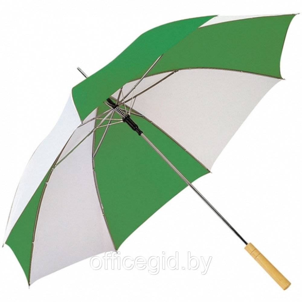 Зонт-трость "Aix-en-Provence", 100 см, белый, зеленый - фото 1 - id-p187026996