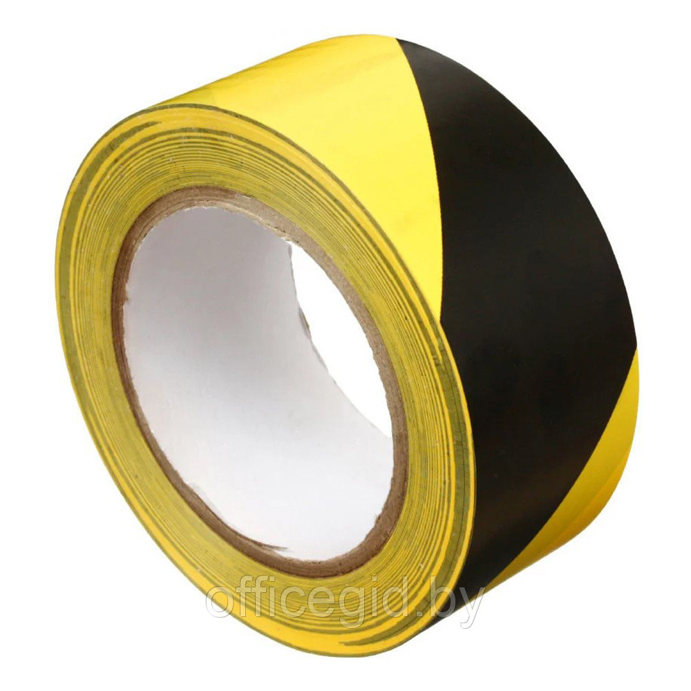 Клейкая лента разметочная 50x33 мм/м, желто-черный
