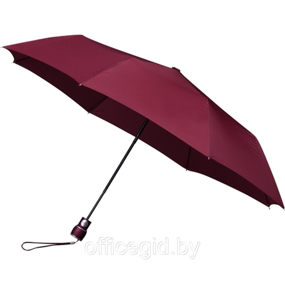 Зонт складной "LGF-360", 100 см, бордовый - фото 1 - id-p187027138