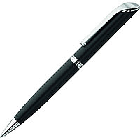 Ручка шариковая автоматическая "Shadow", 1.0 мм, черный, серебристый, стерж. синий