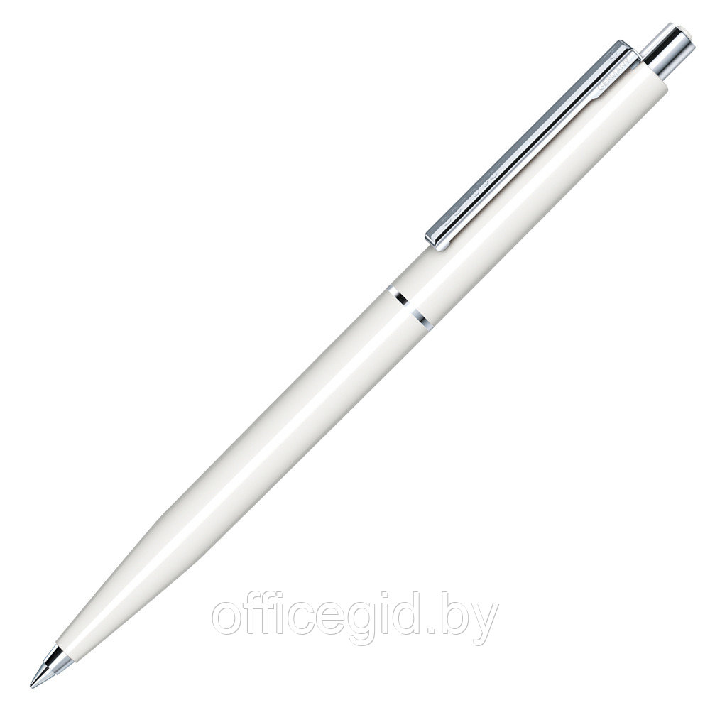 Ручка шариковая автоматическая "Senator Point Polished Antibac", 1.0 мм, белый, стерж. синий