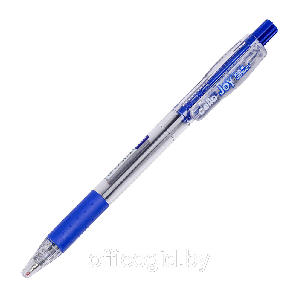 Ручка шариковая автоматическая "Joy", 0.8 мм, прозрачный, стерж. синий - фото 1 - id-p180056571