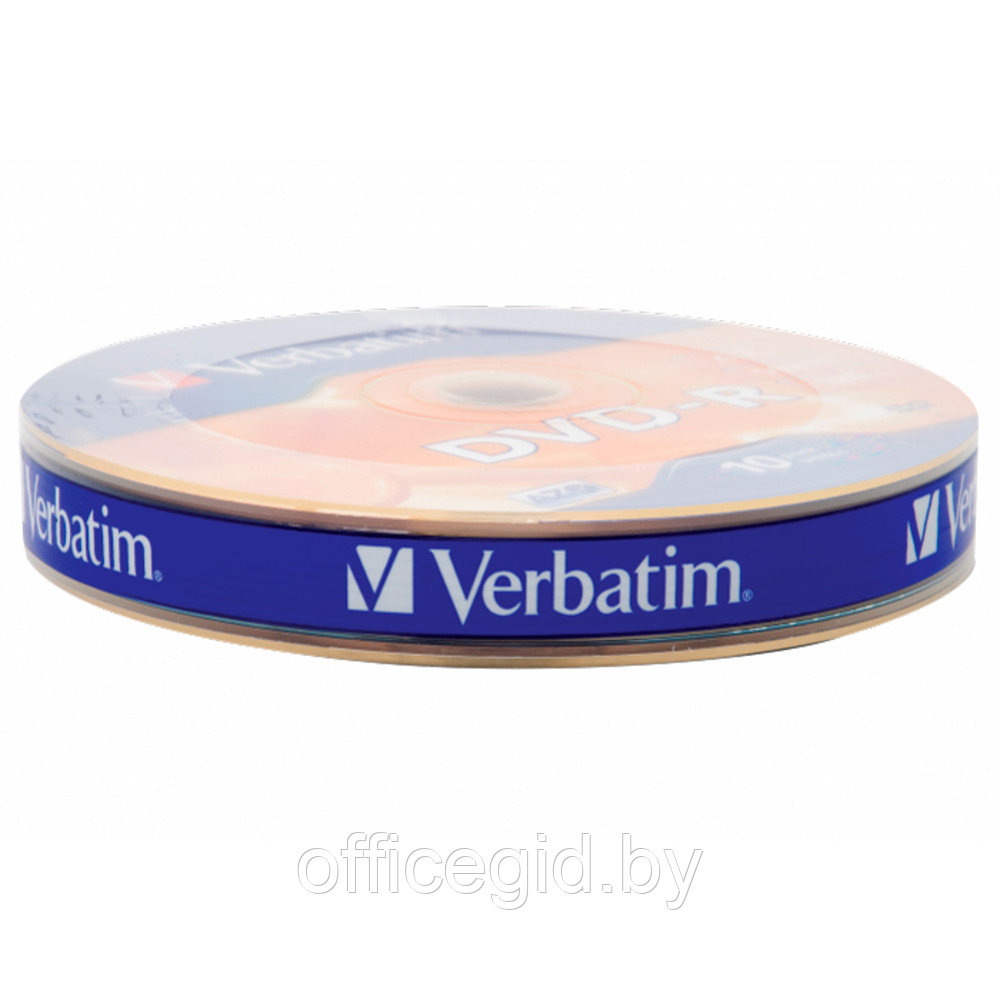 Диск Verbatim, DVD+R, 4.7 гб, пэт-упаковка, 10 шт - фото 2 - id-p180587953