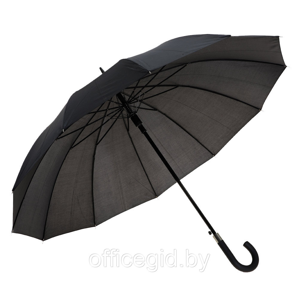 Зонт-трость "99126", 110 см, черный - фото 1 - id-p187027103