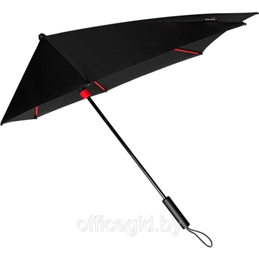 Зонт-трость "ST-12-RED", черный, красный - фото 1 - id-p187027110