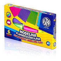 Глина для моделирования "Astra" флуоресцентные цвета, 6 цветов