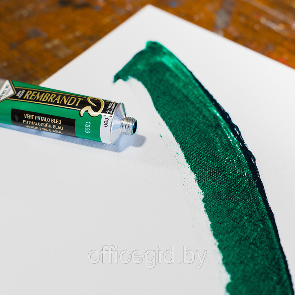 Краски масляные "Rembrandt", 680 зелено-синий ФЦ, 15 мл, туба - фото 3 - id-p187159784