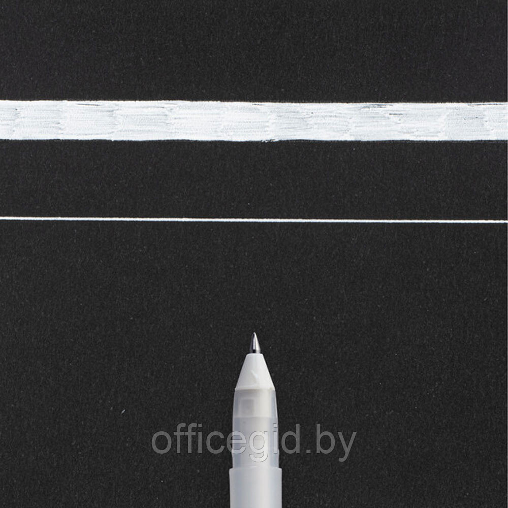 Ручка гелевая "Gelly Roll Basic", 0.3 мм, прозрачный, стерж. белый - фото 2 - id-p187160950