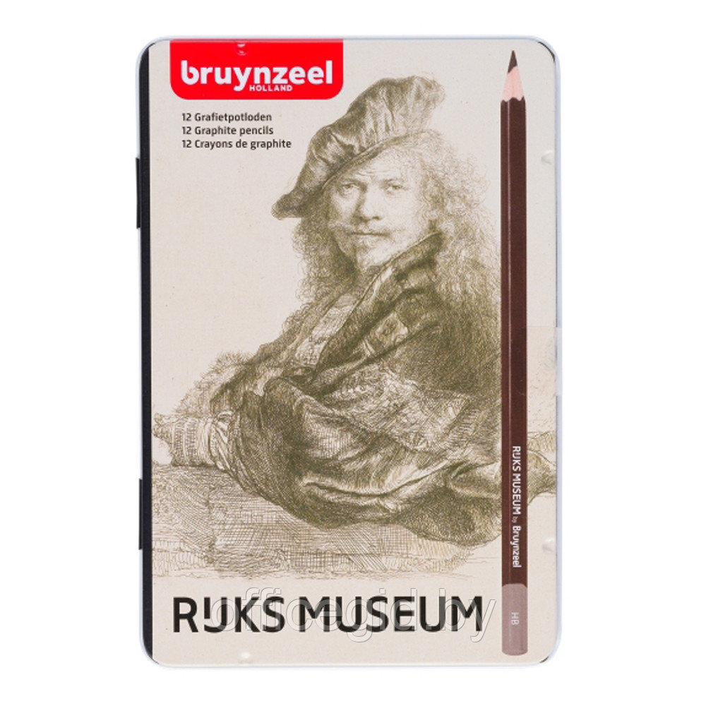Набор чернографитных карандашей "Rembrandt Rijks Museum", 12 шт.