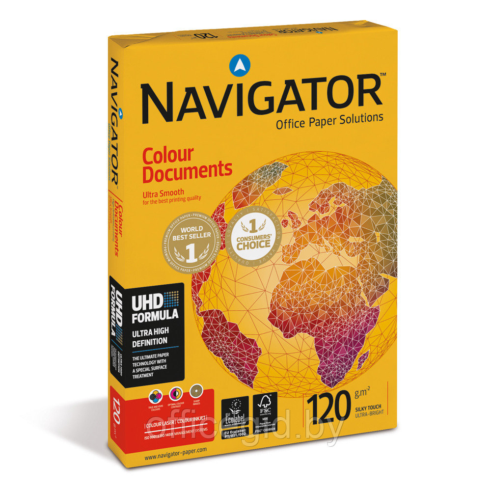 Бумага "Navigator Colour Doc", A3, 500 листов, 120 г/м2