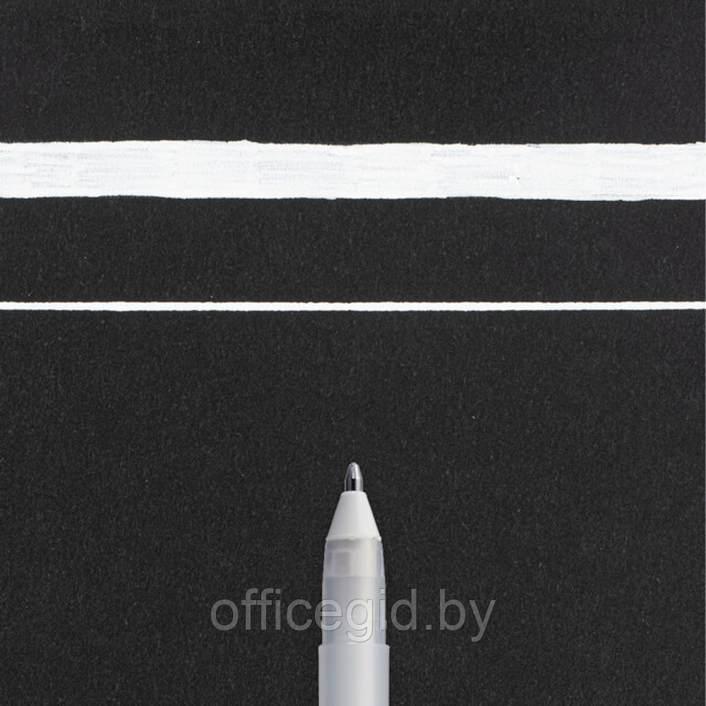Ручка гелевая "Gelly Roll Basic", 0.5 мм, прозрачный, стерж. белый - фото 2 - id-p180648940