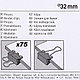Зажим для бумаги цветной, 32 мм, 4 шт, ассорти, фото 4