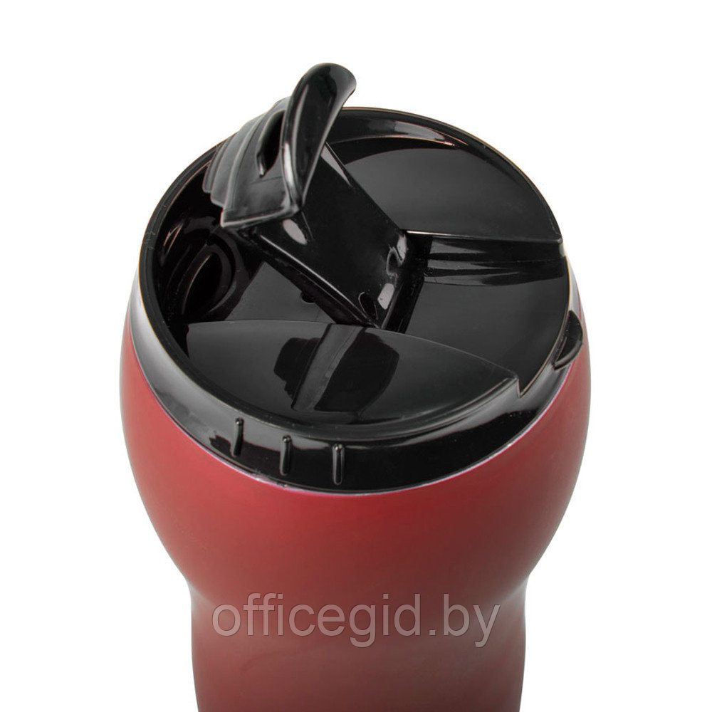 Кружка термическая "Velvet", металл, пластик, 380 мл, красный, черный - фото 2 - id-p187027197