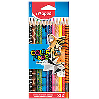 Цветные карандаши "Color' Peps Animal", 12 цветов