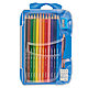 Цветные карандаши "Color Peps" + точилка + ластик + простой карандаш, 12 цветов, фото 2