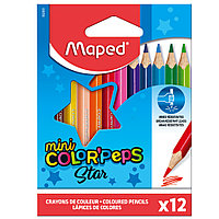 Цветные карандаши "Color Peps" мини, 12 цветов