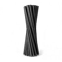 Трубочки для напитков бумажные 240x8 мм, 150 шт/упак, черный