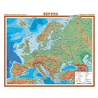 Карта настенная "Европа. Общегеографическая", 84x67 см