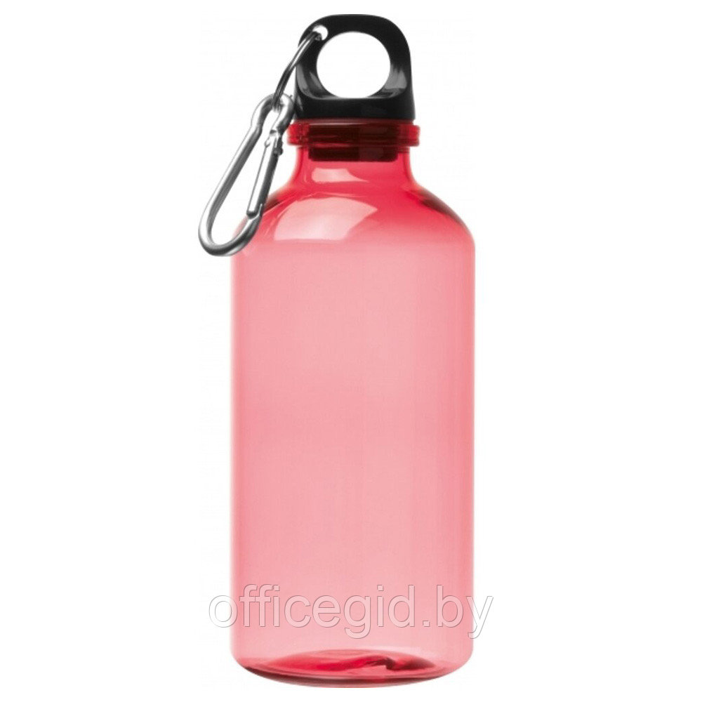 Бутылка для воды "Mechelen", пластик, 400 мл, прозрачный красный - фото 1 - id-p187028063